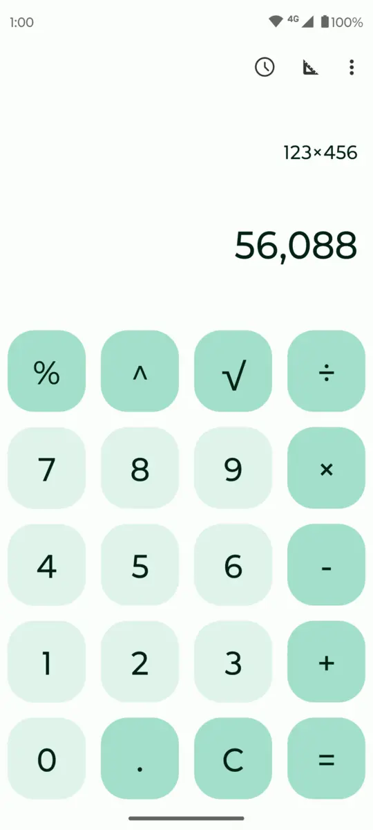 Fossify Calculator: Basic calculator