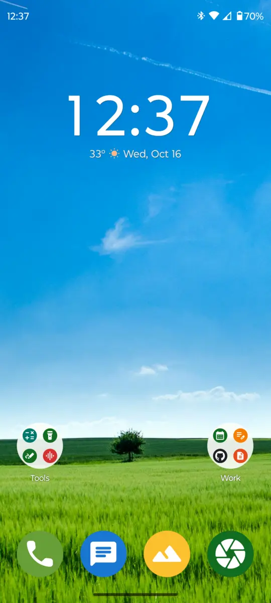 Fossify Launcher: Home screen