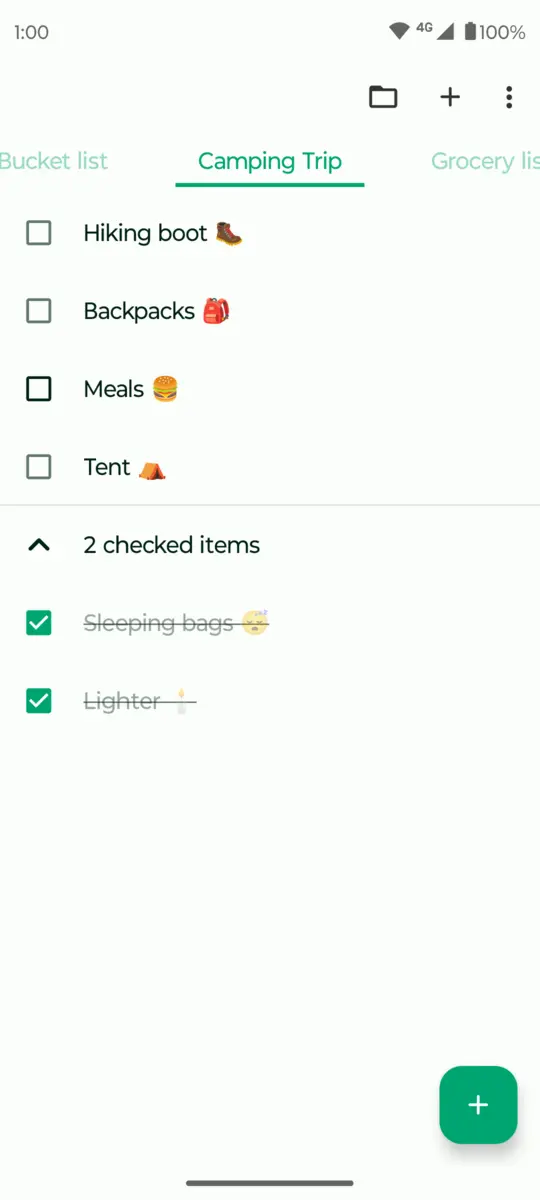 Fossify Notes: Note editor